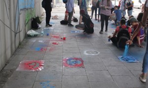 under the brodge, close to the river Rhein